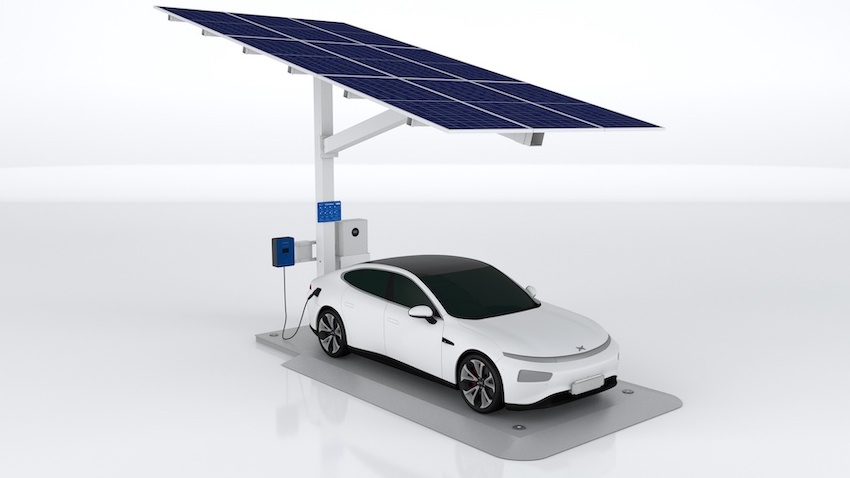 可移动式太阳能充电停车场
